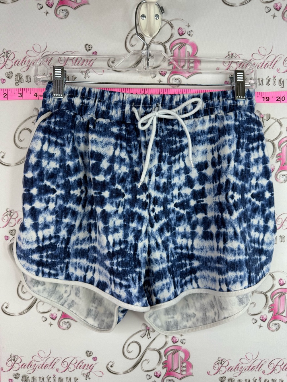 Sho sho shorts Tie-Dye Navy Drawstring Athletic Shorts for Women